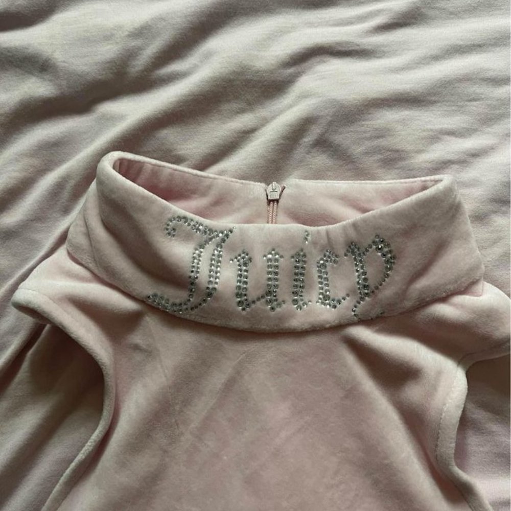 SIZE L Juicy Couture Woman Pink Veour Velvet Tank Top